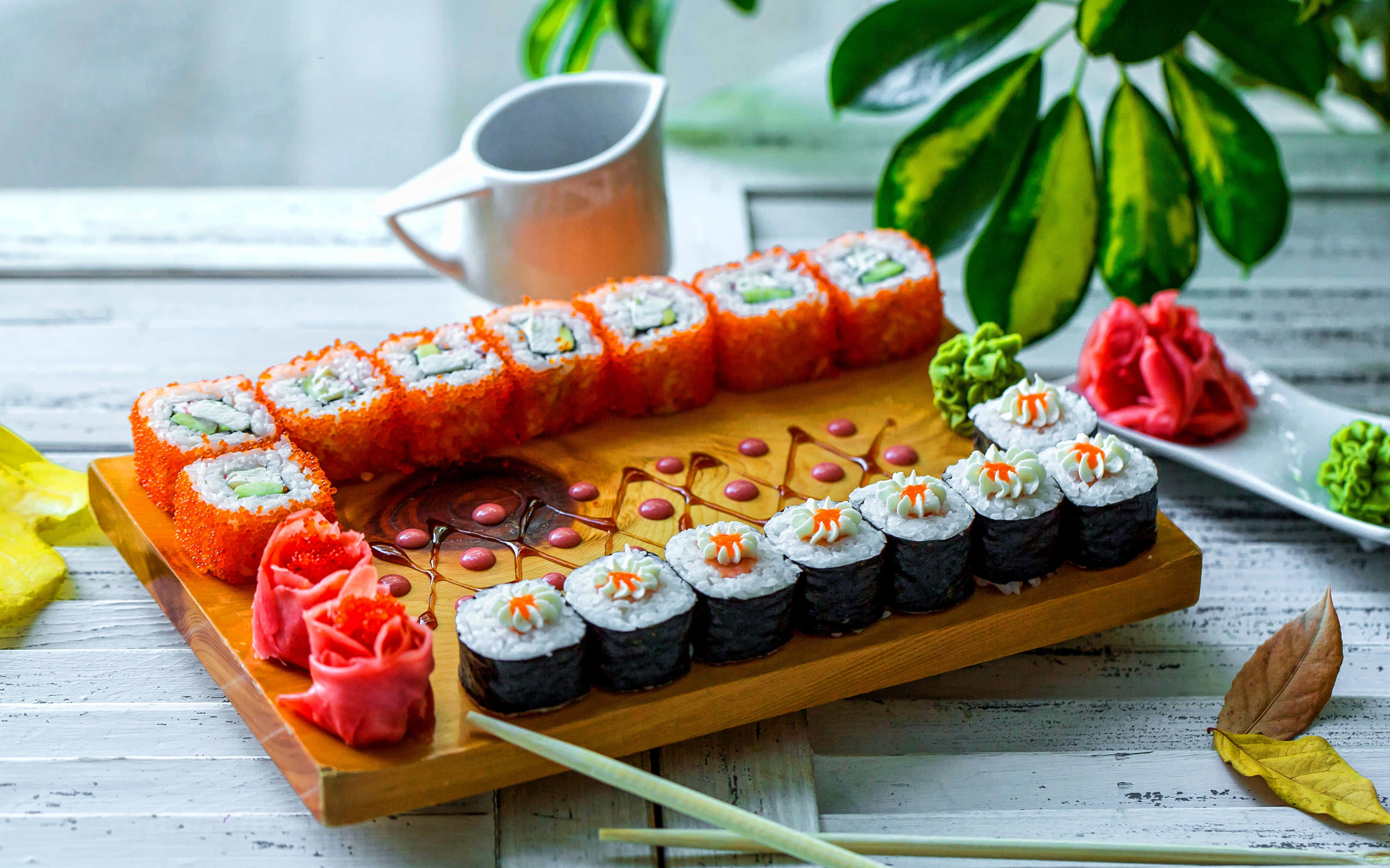 Các Loại Sushi Cho Bức Ảnh Thẩm Mỹ Mùa Hè Hình nền