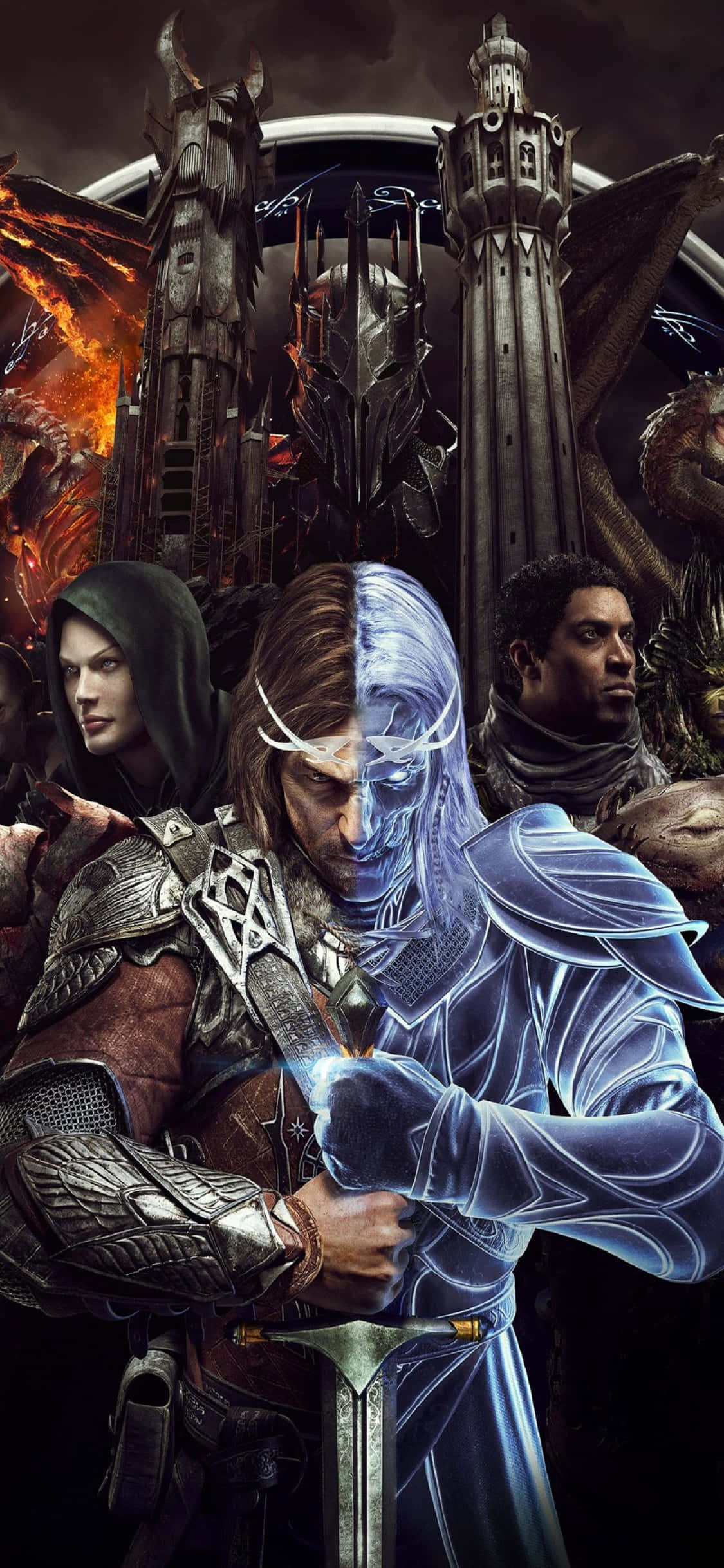 Các Nhân Vật Trong Hình Nền iPhone X Shadow Of Mordor Hình nền