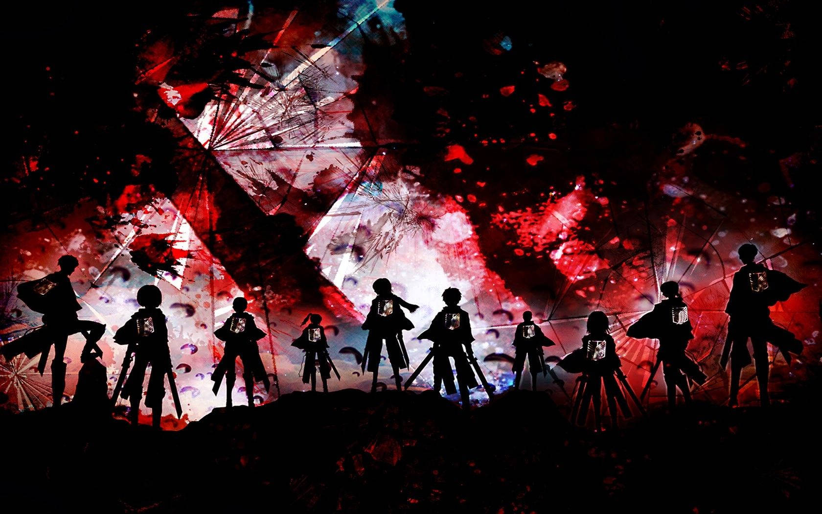 Các thành viên của Survey Corps dũng cảm vùng lên trong Attack On Titan Hình nền