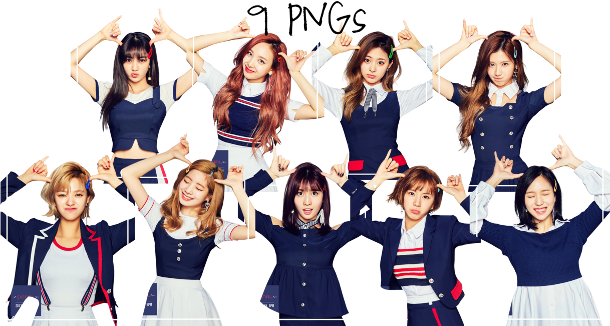 Các thành viên Twice tạo hình trái tim bằng tay Hình nền