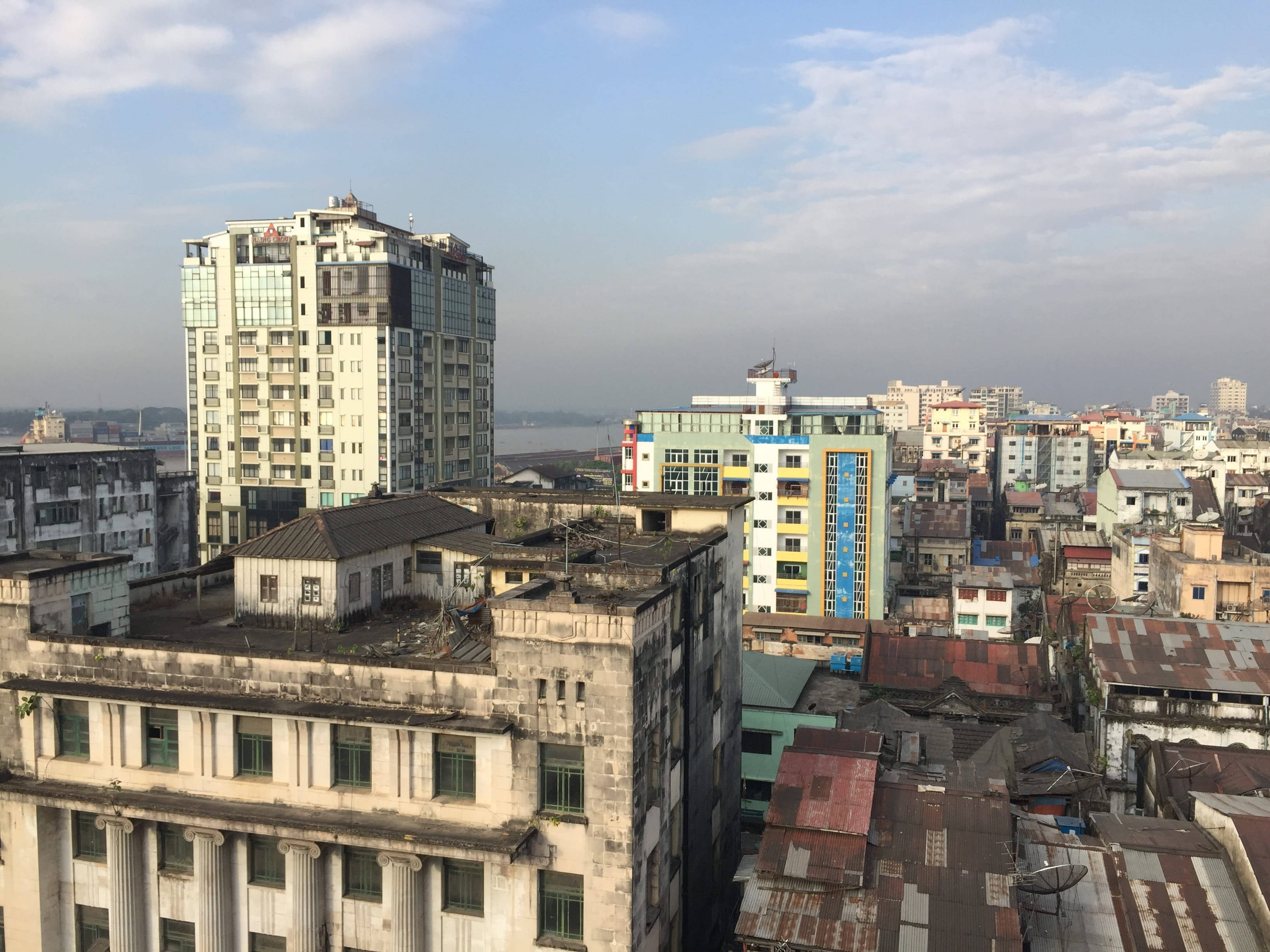 Các Tòa Nhà Thành Phố Yangon Hình nền