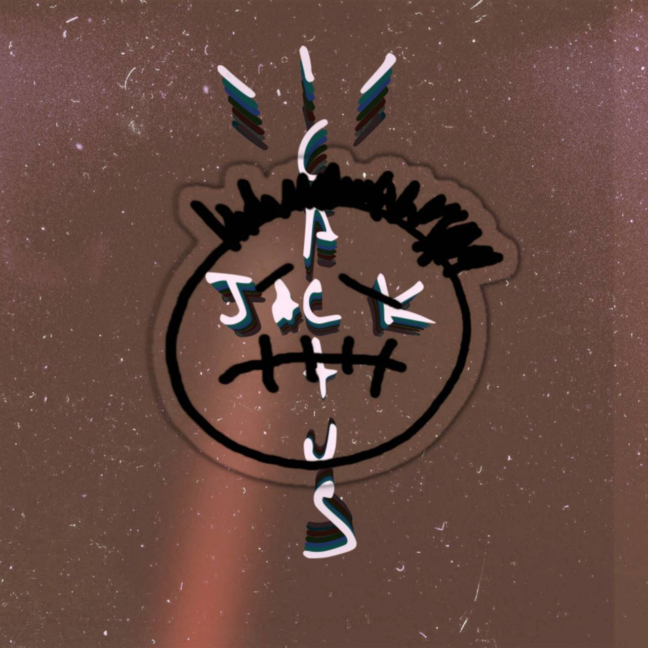 Cactus Jack Travis Scott Chữ Và Khuôn Mặt Nâu Thẩm Mỹ Hình nền