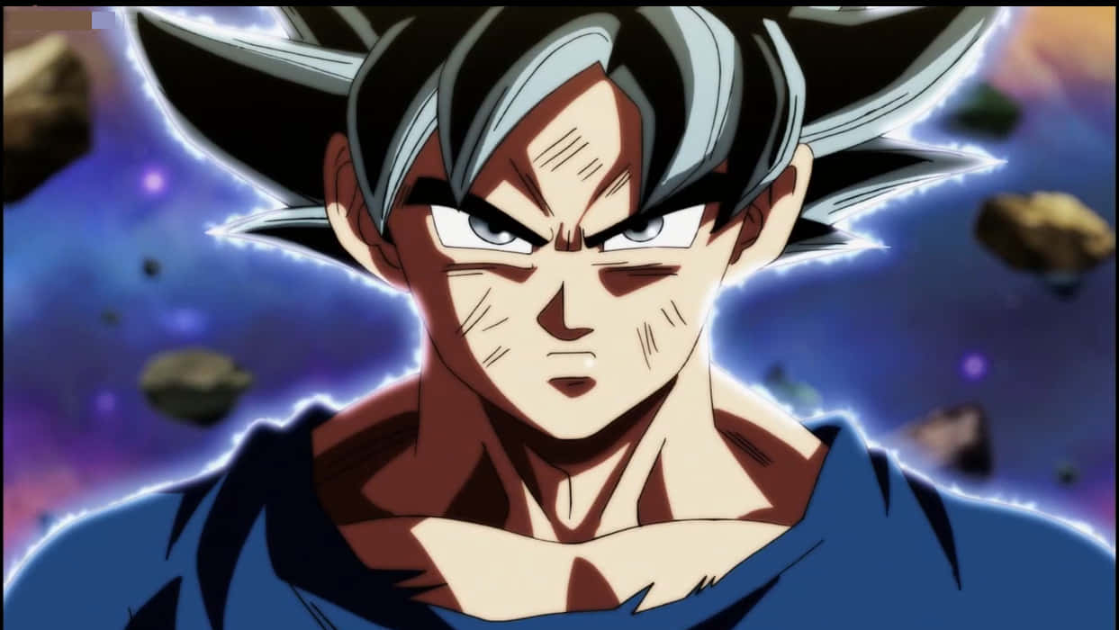 Cái nhìn căng thẳng của Goku Tự Tại Cực Ý Hình nền