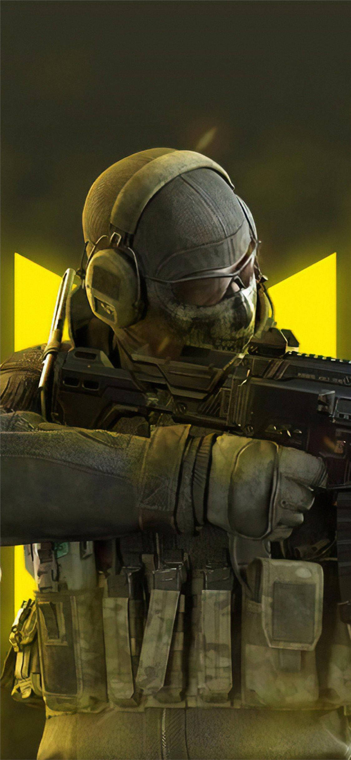 Call Of Duty Mobile Logo Ghost Close-up Hình nền