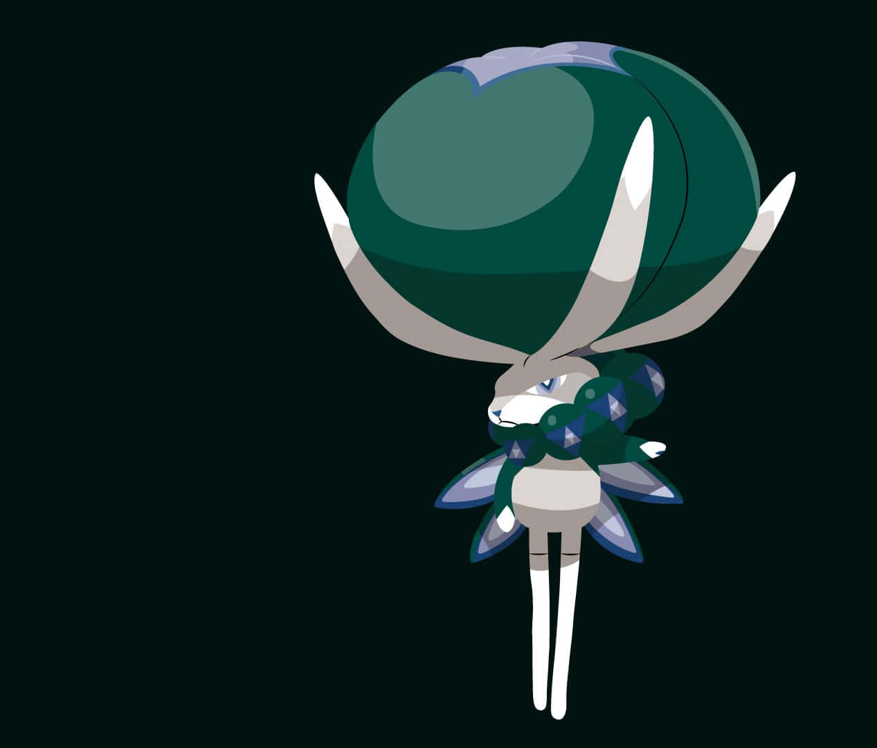 Calyrex Pokemon Trên Nền Đen Hình nền