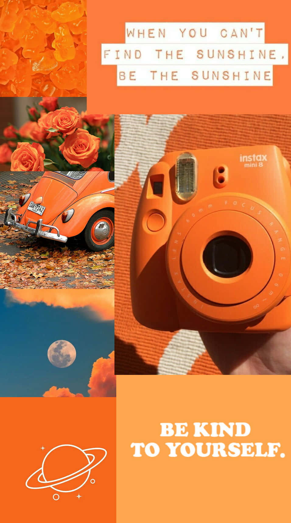 Cảm nhận hơi ấm từ phong cách màu cam Hình nền