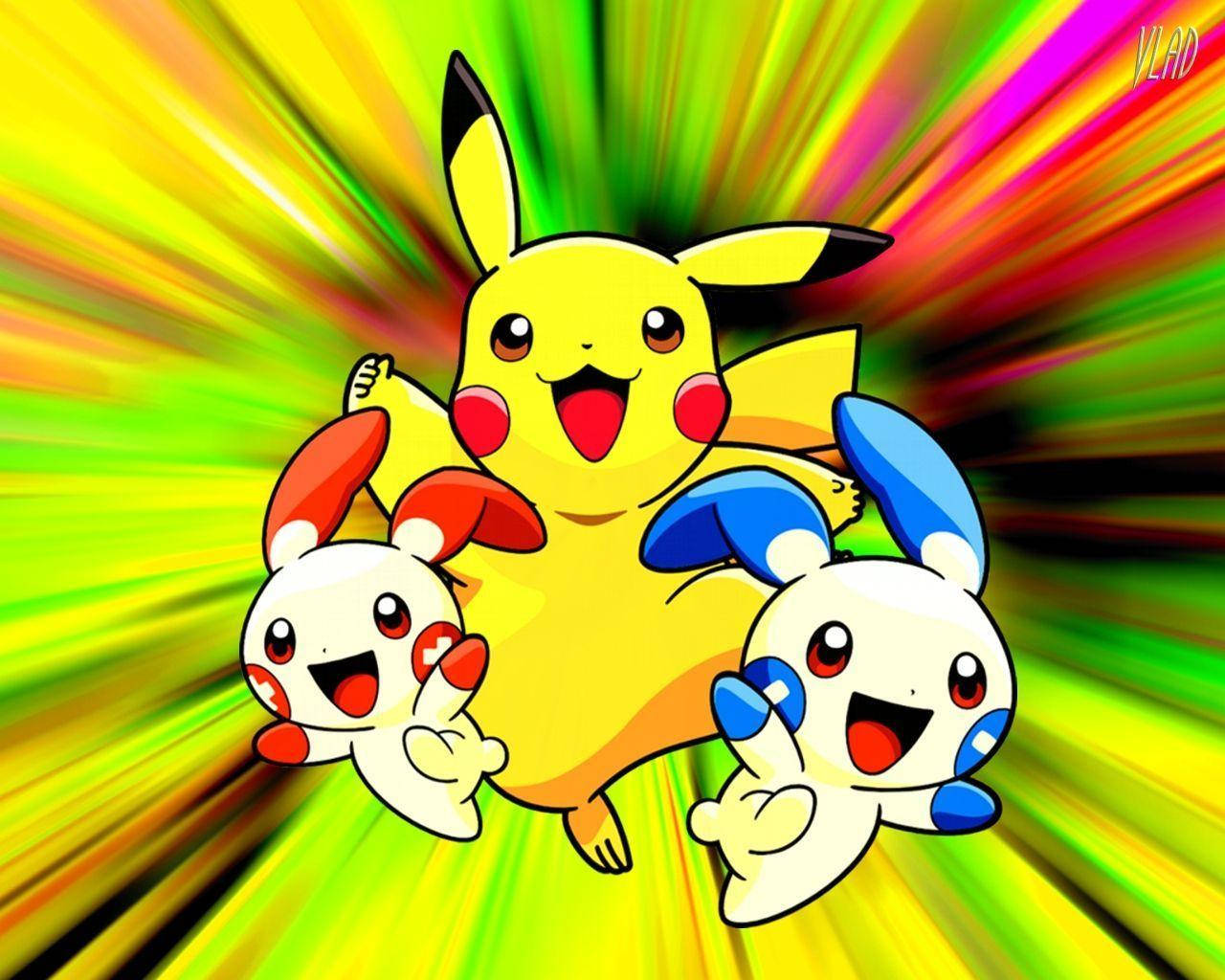 Cảm nhận tình yêu thương của gia đình Pikachu! Hình nền
