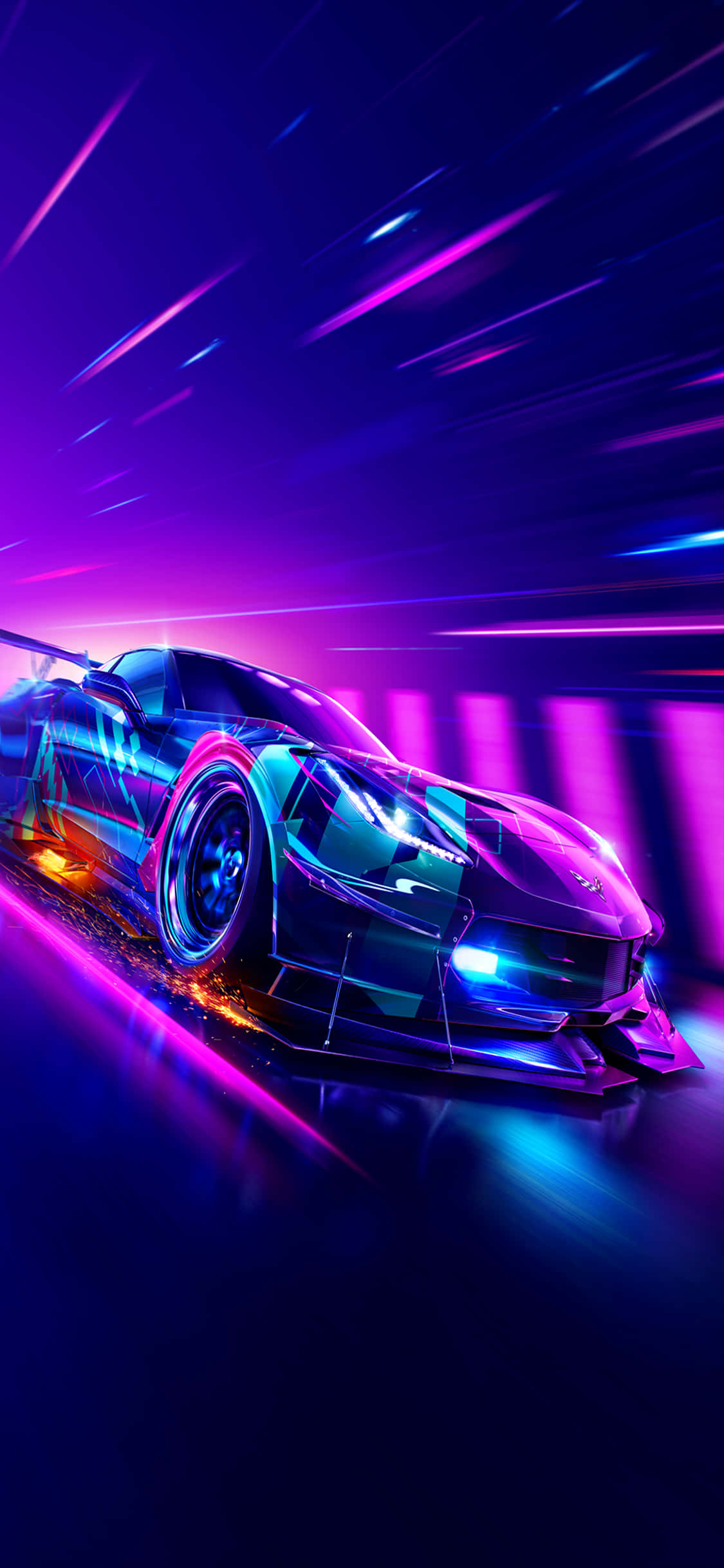 Cảm nhận tốc độ với iPhone Xs và Need for Speed Heat Hình nền