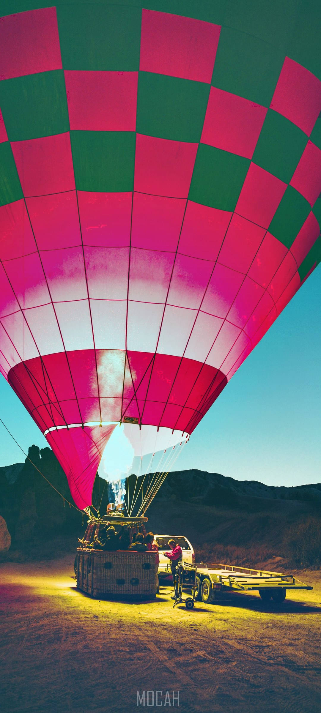 Cận cảnh một khinh khí cầu tại Cappadocia Hình nền
