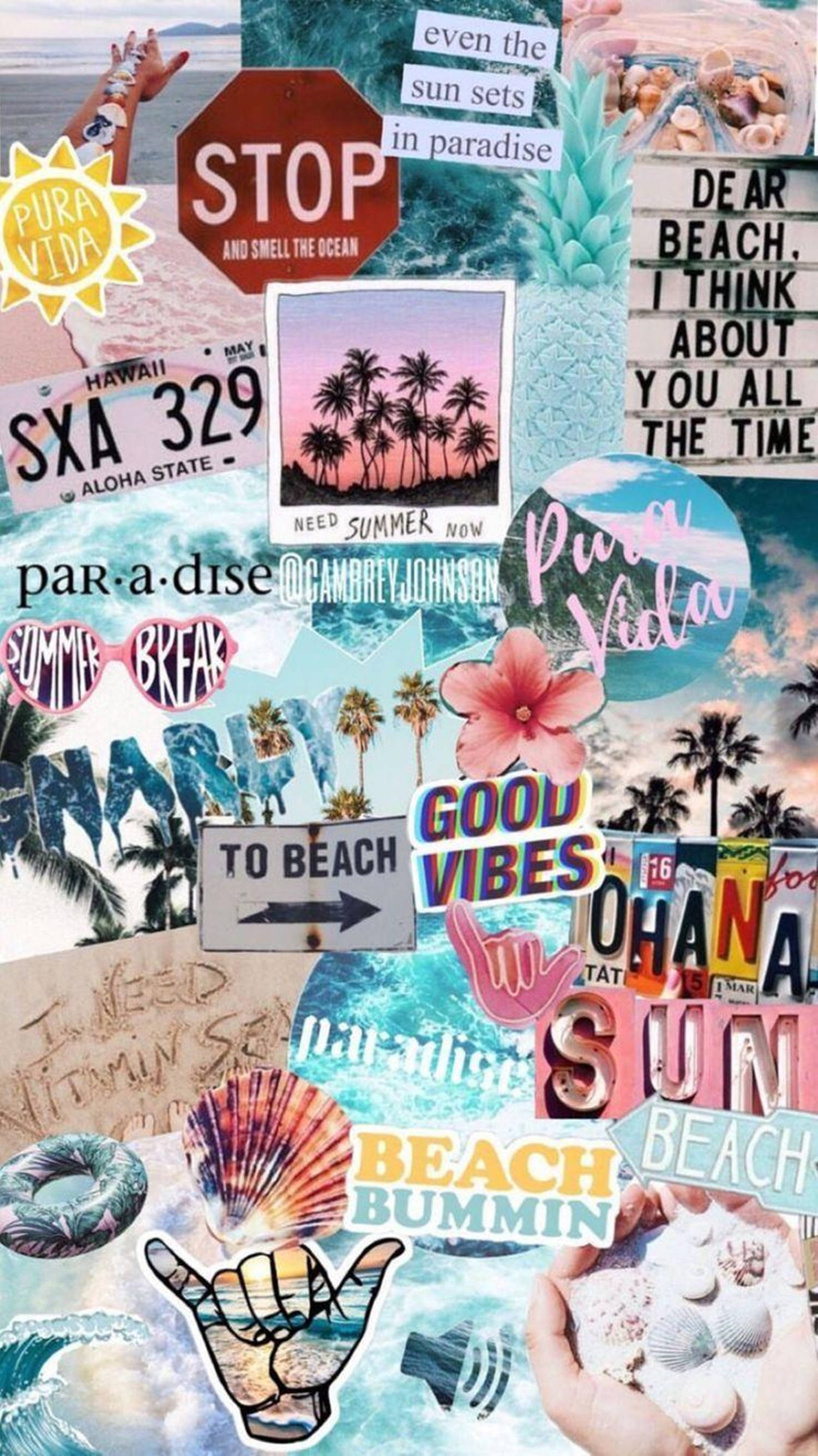 Cần Vitamin Biển Aesthetic VSCO Hình nền