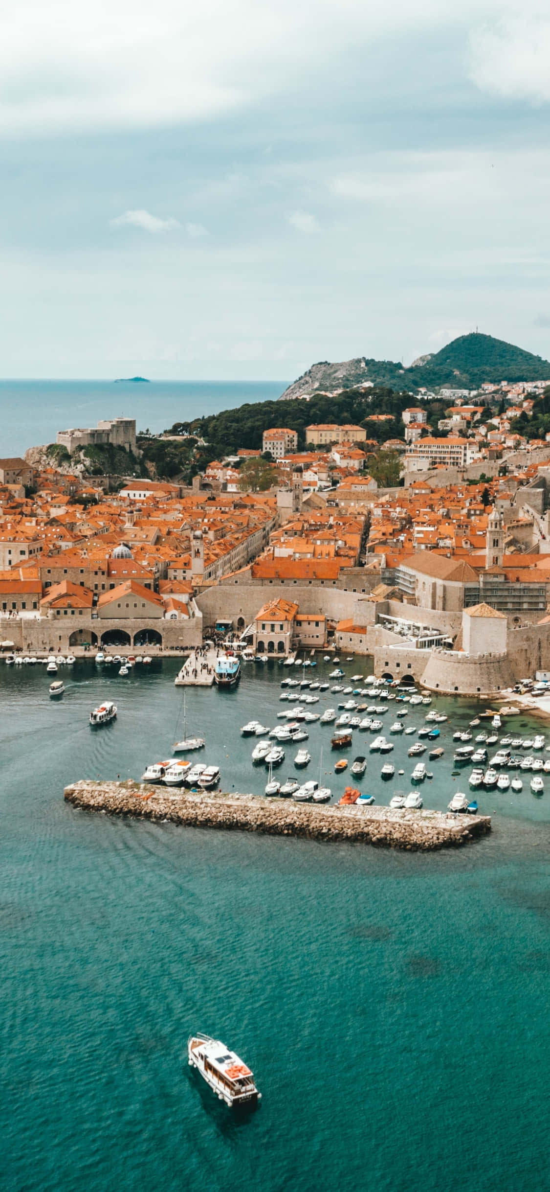 Cảng Biển Cổ Dubrovnik Hình nền
