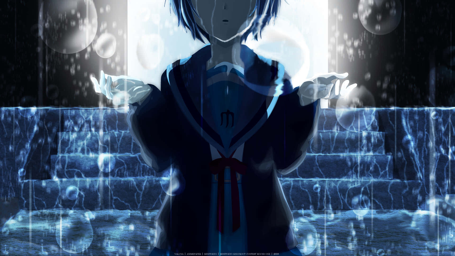 Cảnh anime buồn mô tả cuộc đấu tranh của một cậu bé Hình nền