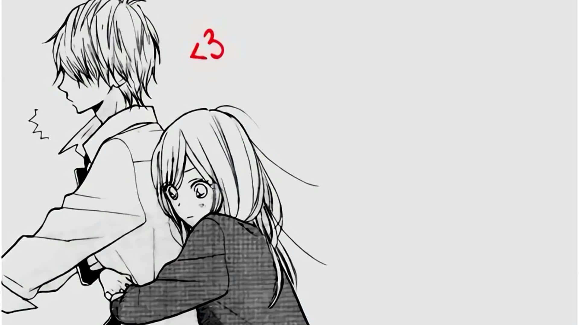 Cảnh Anime Đen Trắng Ấn Tượng Hình nền