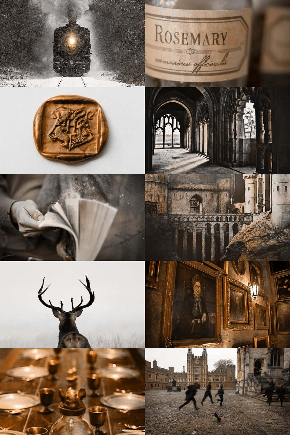 Cảnh Hogwarts đầy tính thẩm mỹ Hình nền