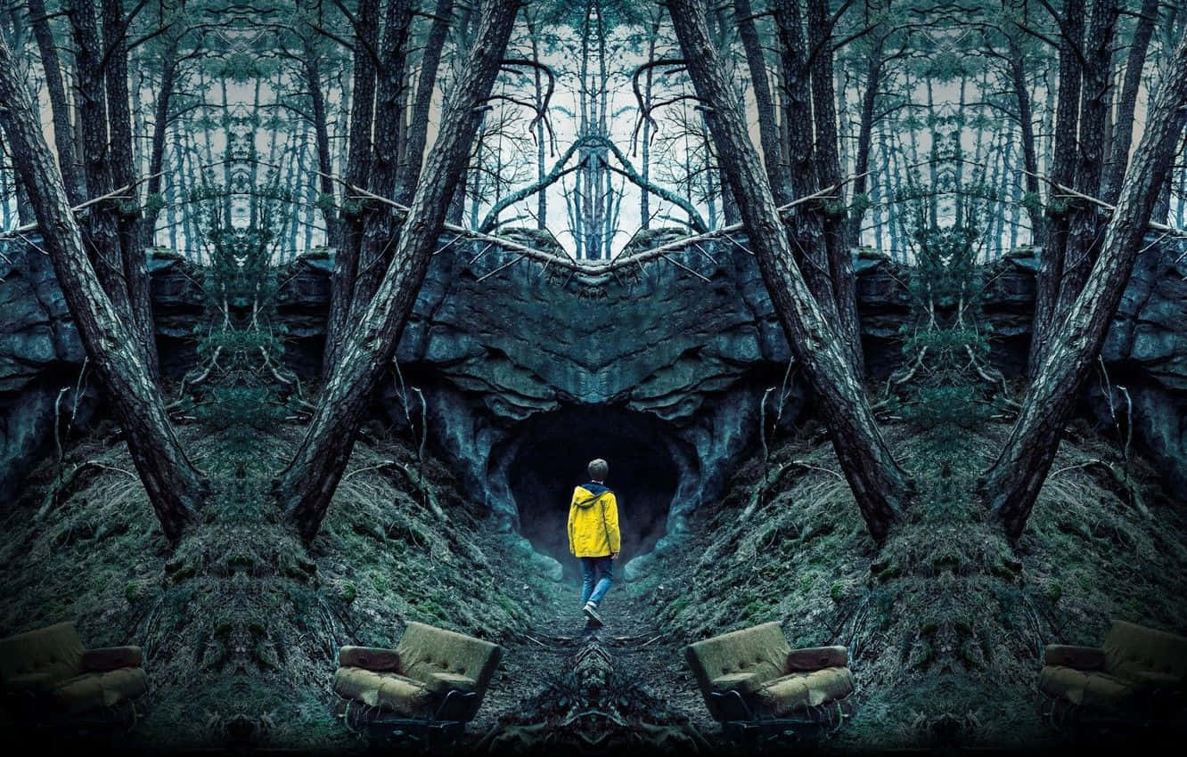 Cảnh Jonas Trong Rừng Từ Series Gốc Dark Của Netflix Hình nền