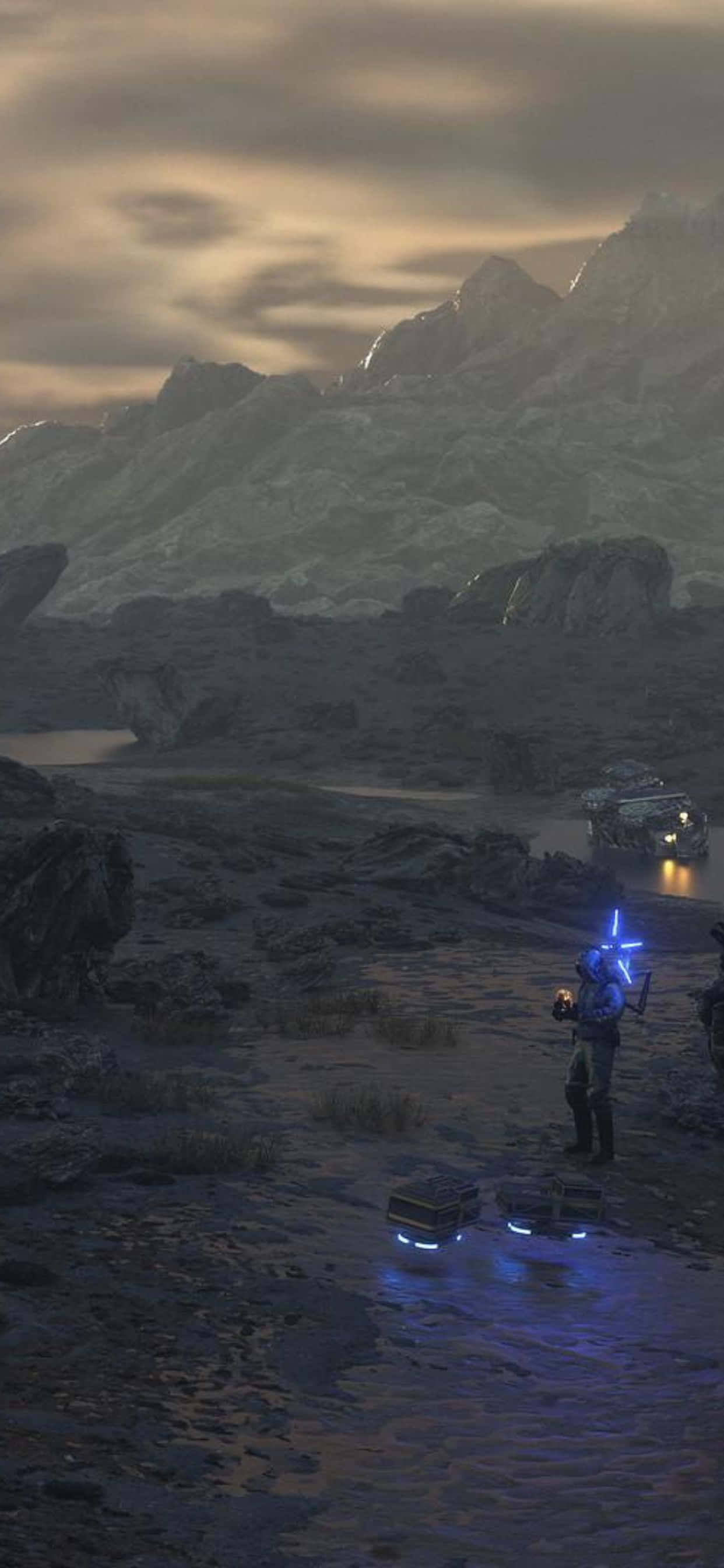 Cảnh nổi tiếng từ tựa game được đánh giá cao: Death Stranding cho iPhone XS Max. Hình nền