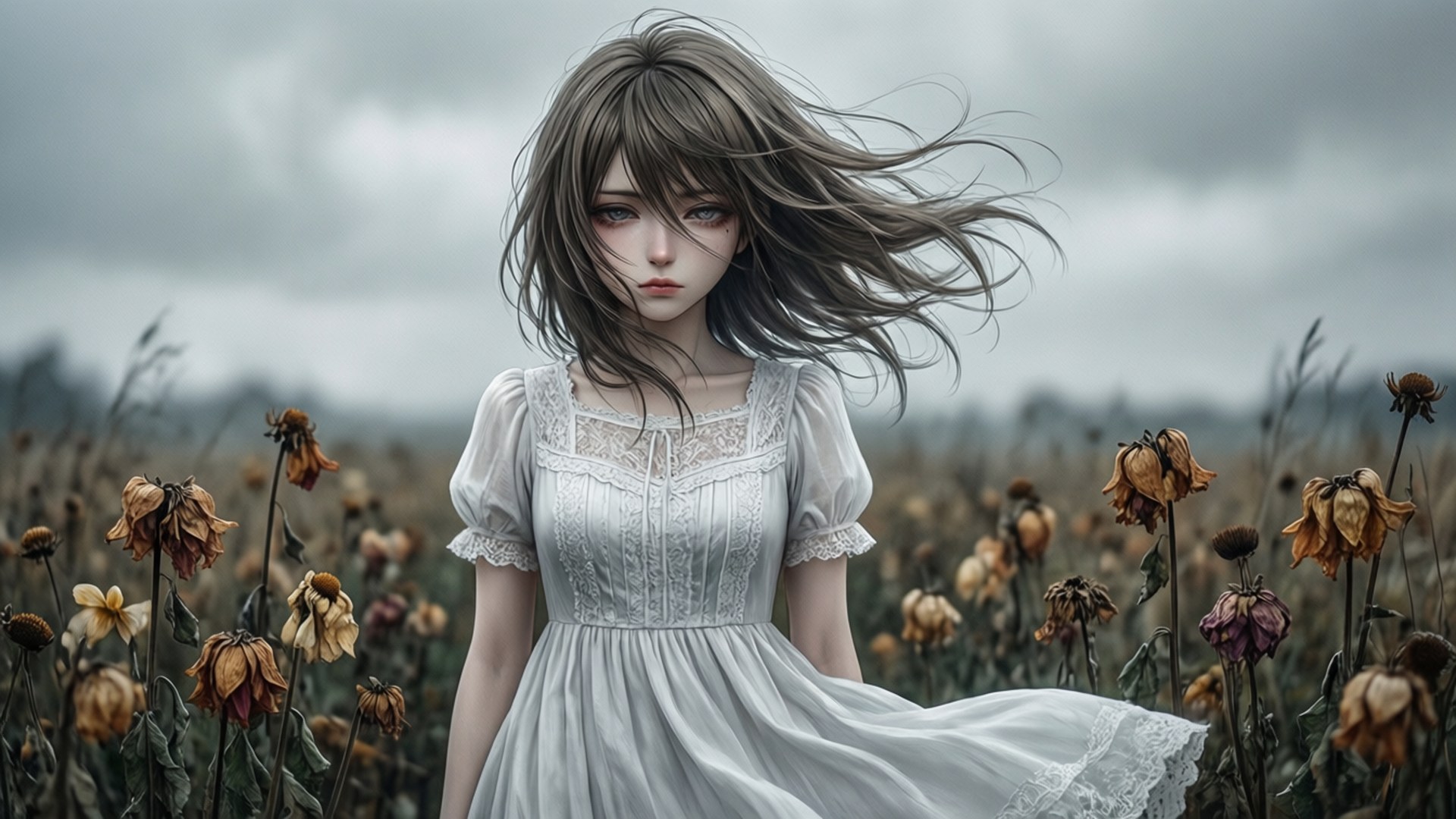 Cánh đồng héo úa Hình nền