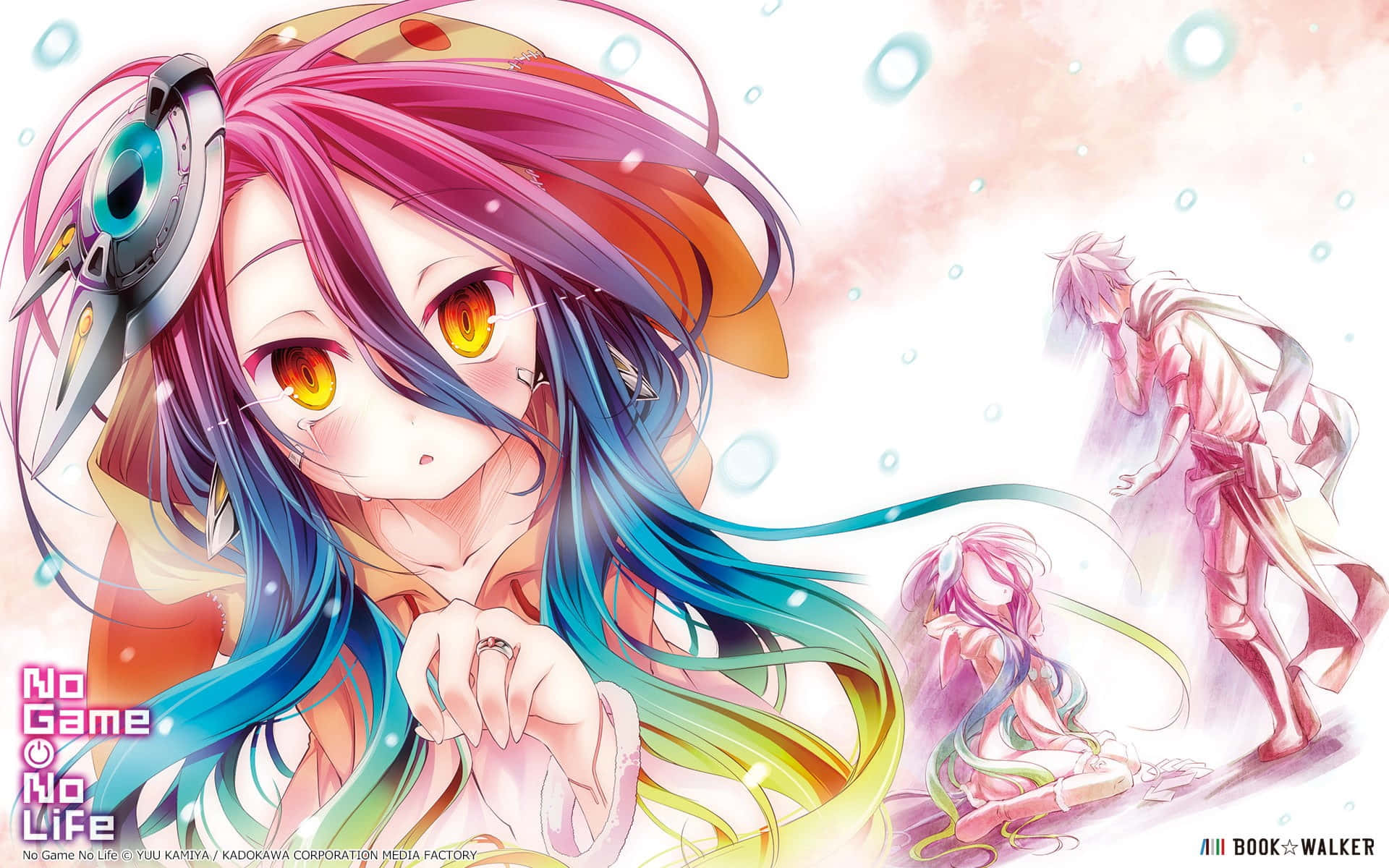 Cặp anh em Sora và Shiro chinh phục mọi trò chơi trong series anime kỳ ảo No Game No Life. Hình nền