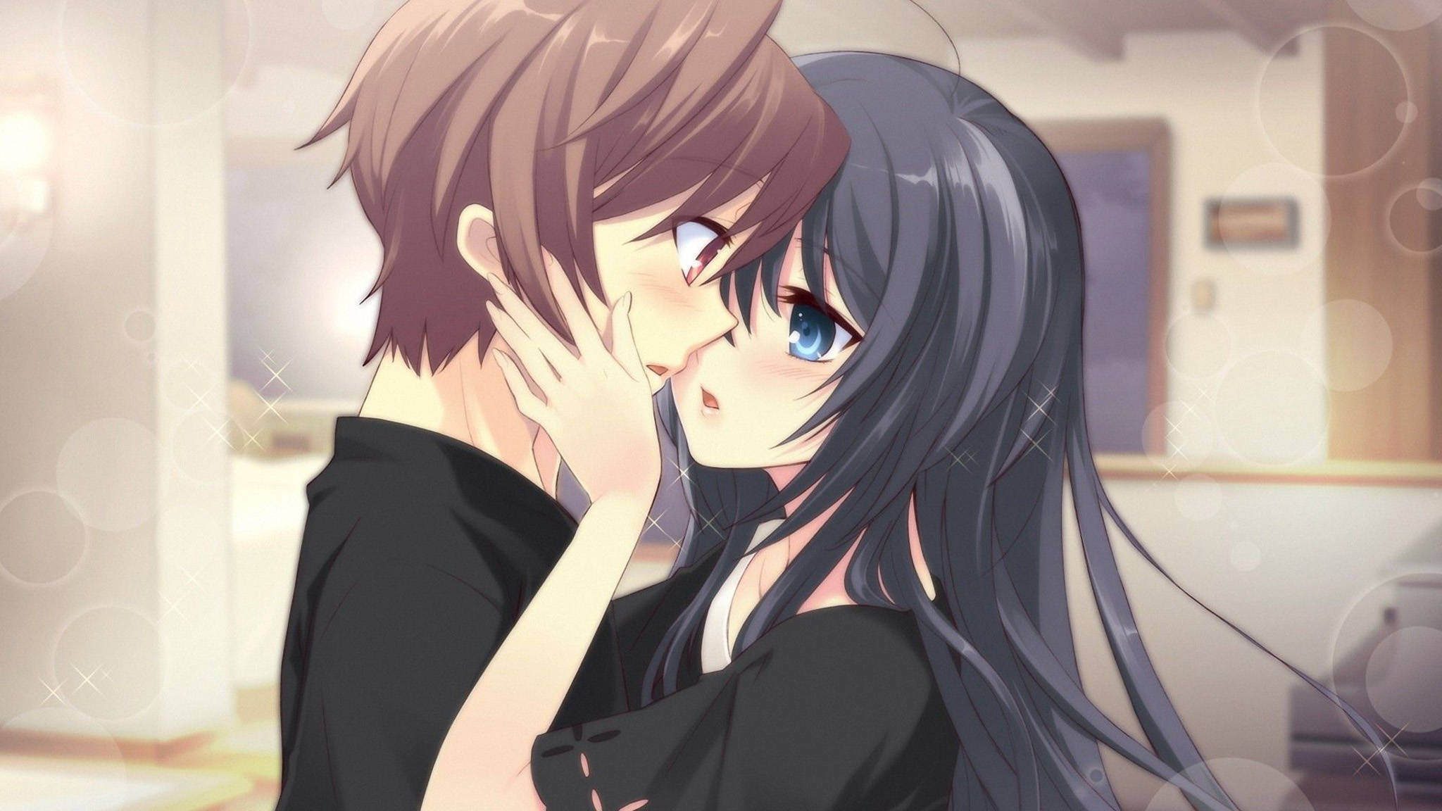 Cặp Đôi Anime Đồng Tính Nữ Lãng Mạn Hình nền