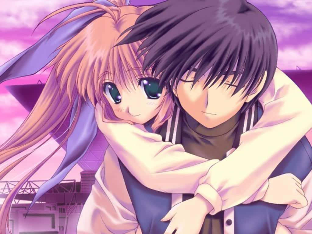 Cặp đôi anime ngọt ngào Hình nền