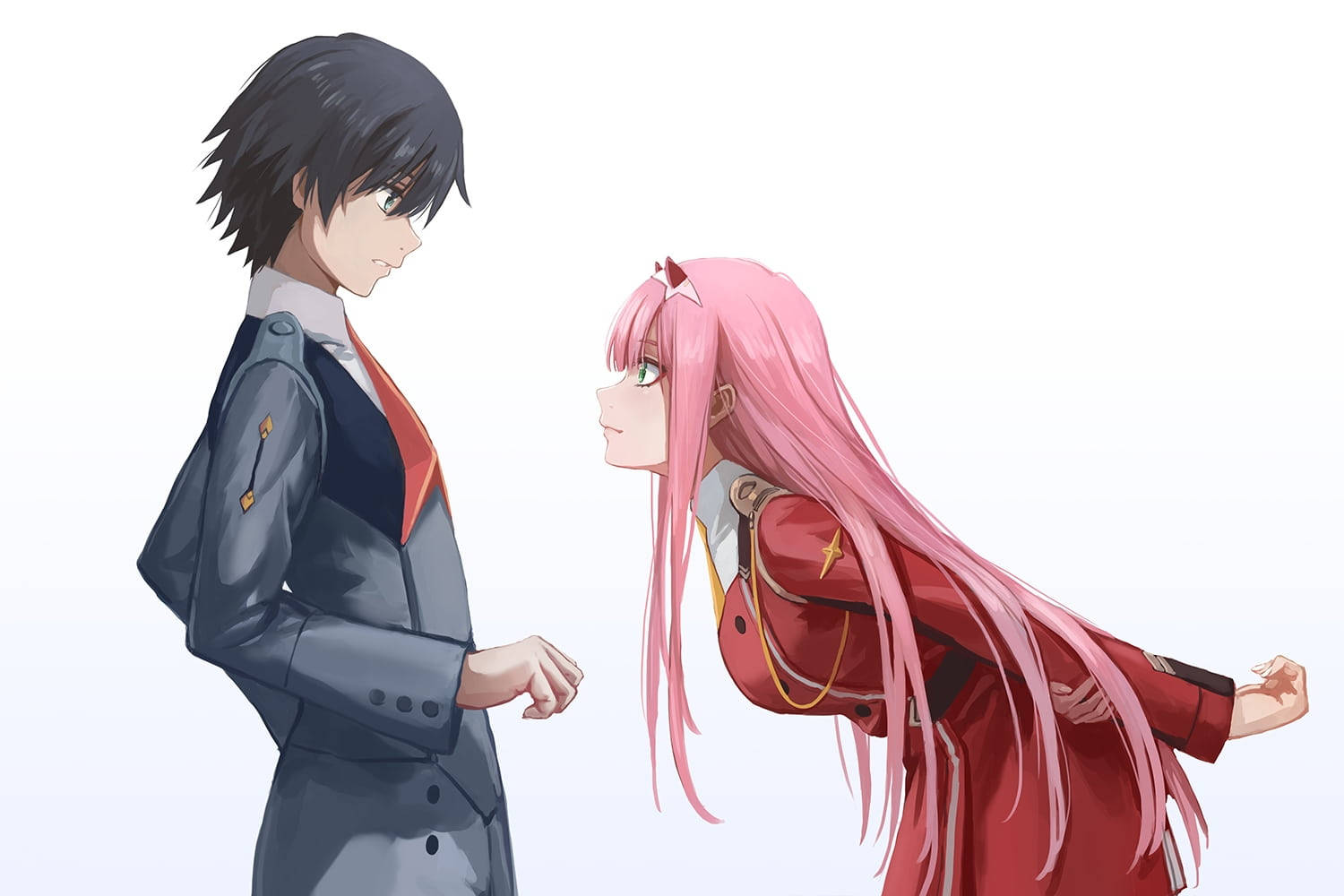 Cặp đôi anime thẩm mỹ Darling In The Franxx Hình nền