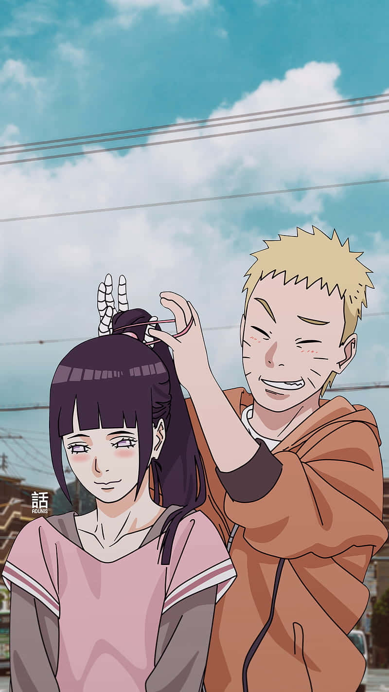 Cặp đôi Naruto và Hinata dễ thương Hình nền