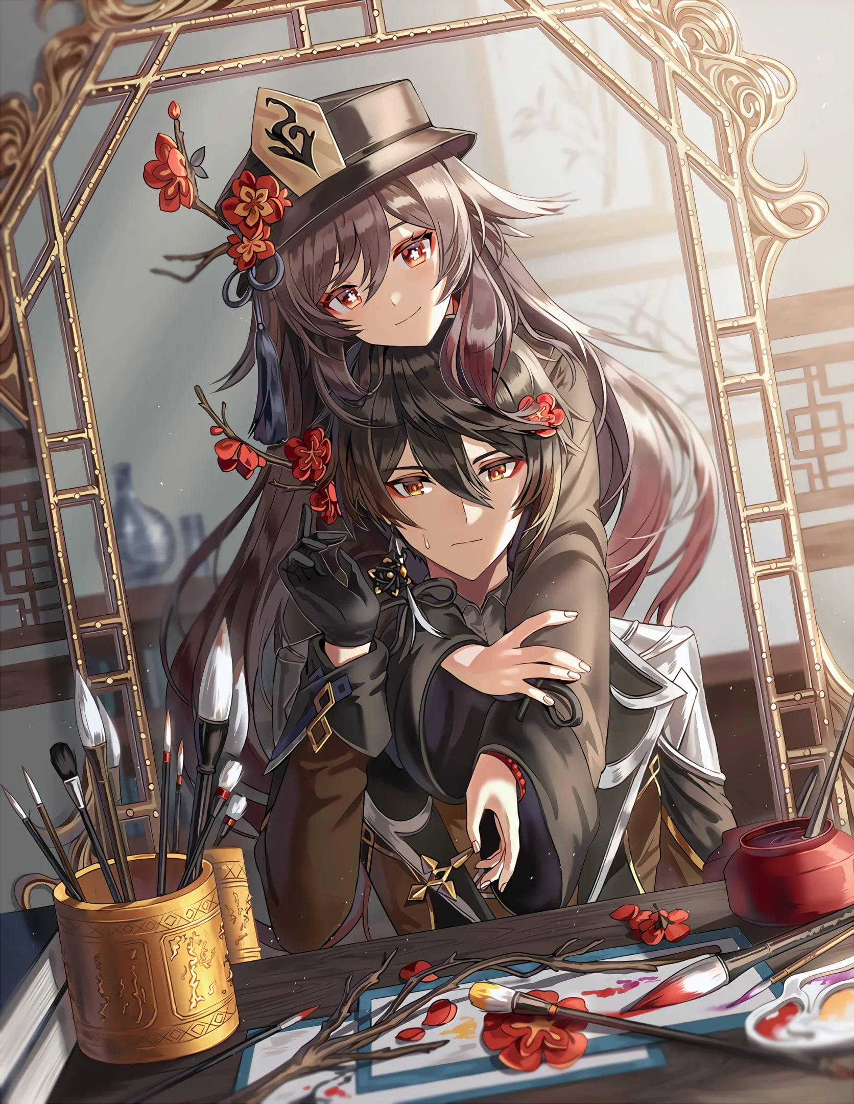 Cặp đôi Anime Aesthetic Genshin Impact Hình nền