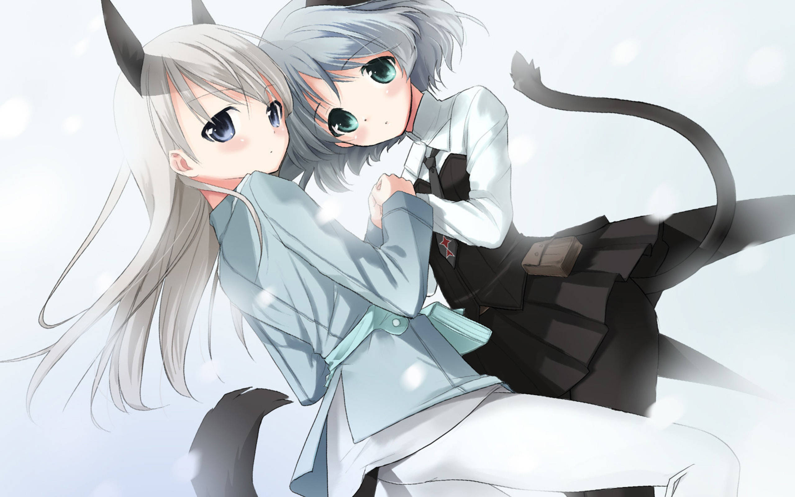 Cặp Đôi Mèo Đồng Tính Anime Hình nền