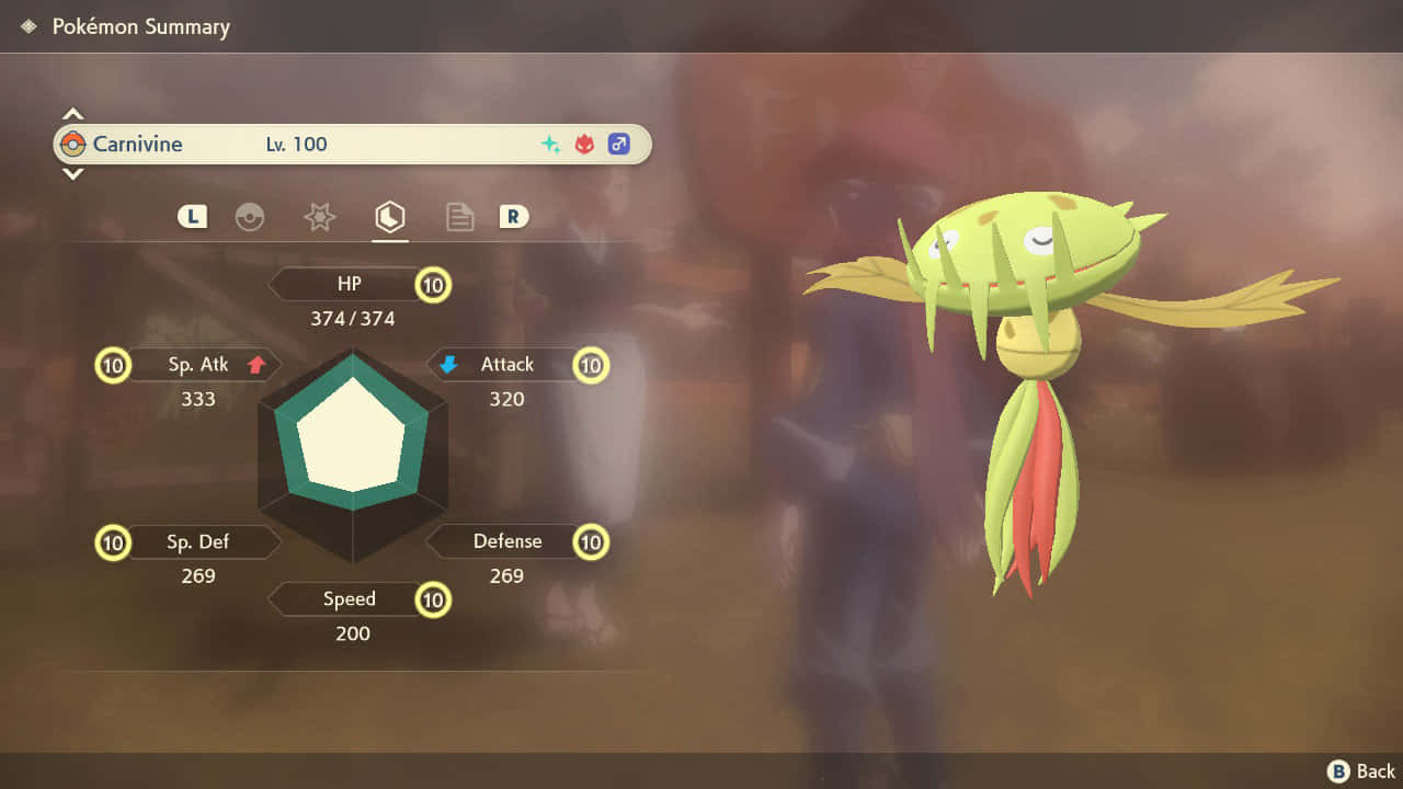 Carnivine Hành Động - Cảnh Trong Pokemon Legends Arceus Hình nền