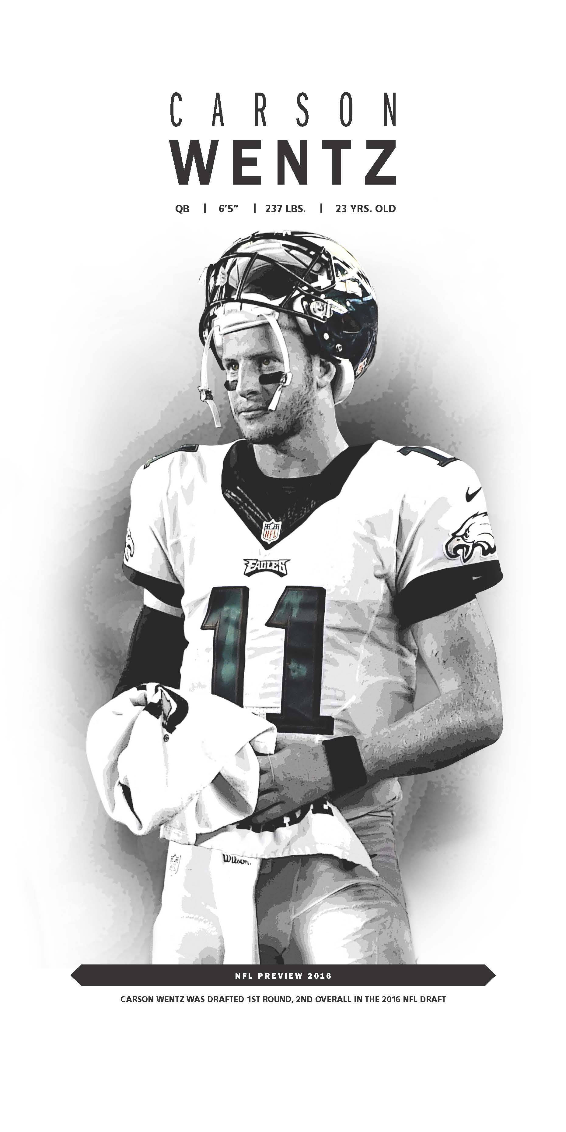 Carson Wentz tranh vẽ kỹ thuật số Hình nền