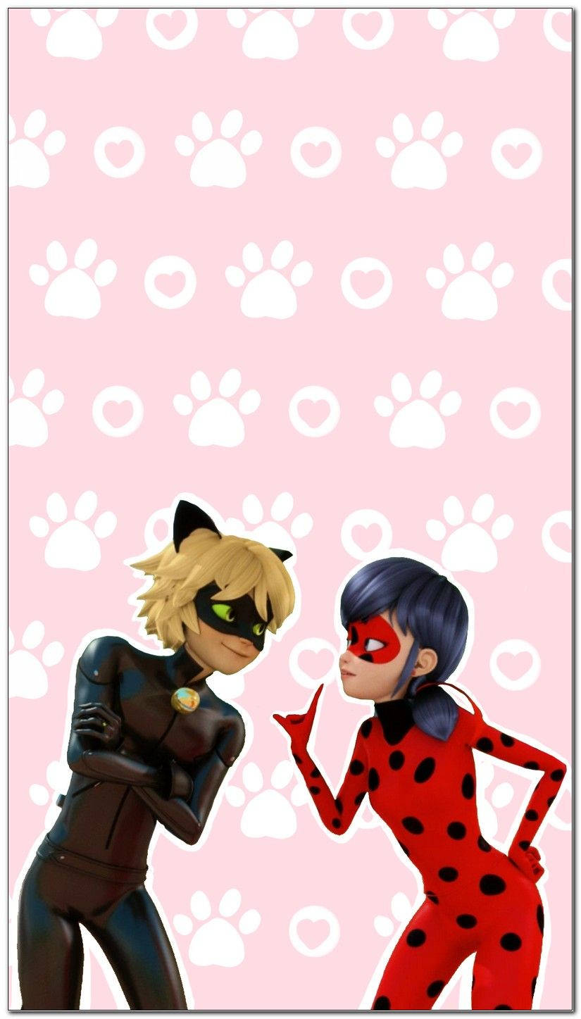 Cat Noir Móng Vuốt Và Trái Tim Hình nền