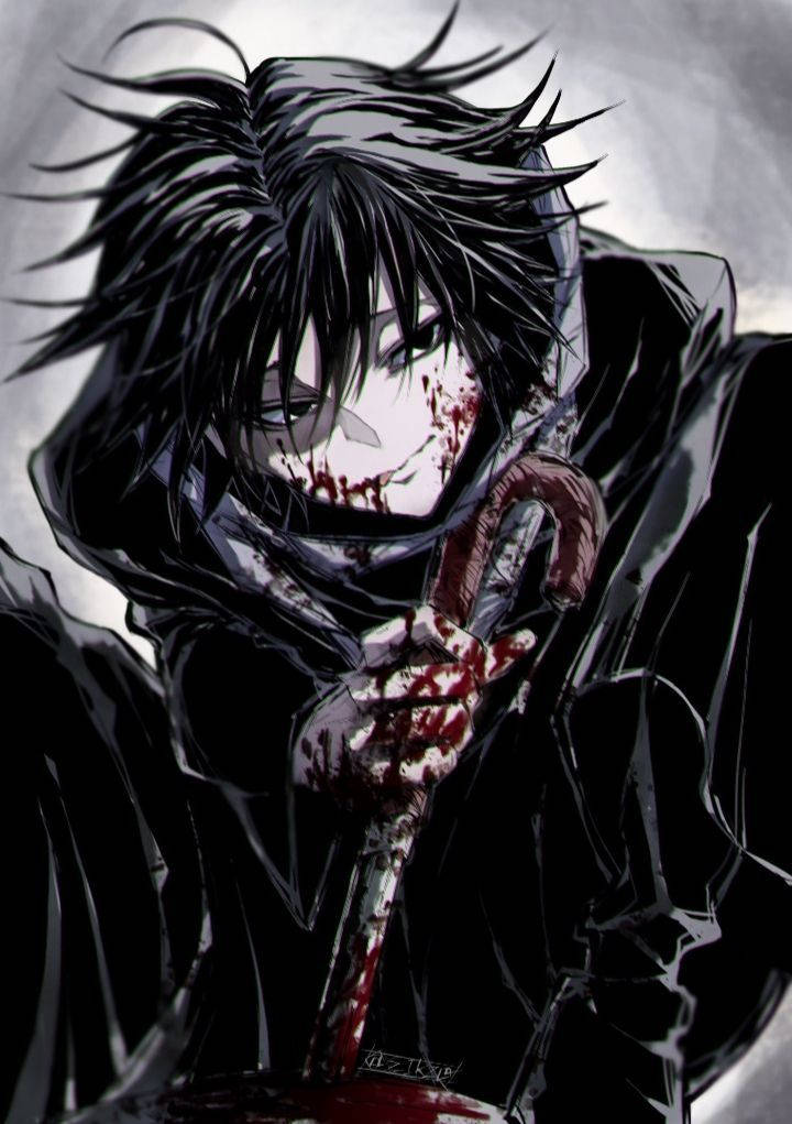 Cậu Bé Đẫm Máu Phong Cách Anime Cá Tính Hình nền