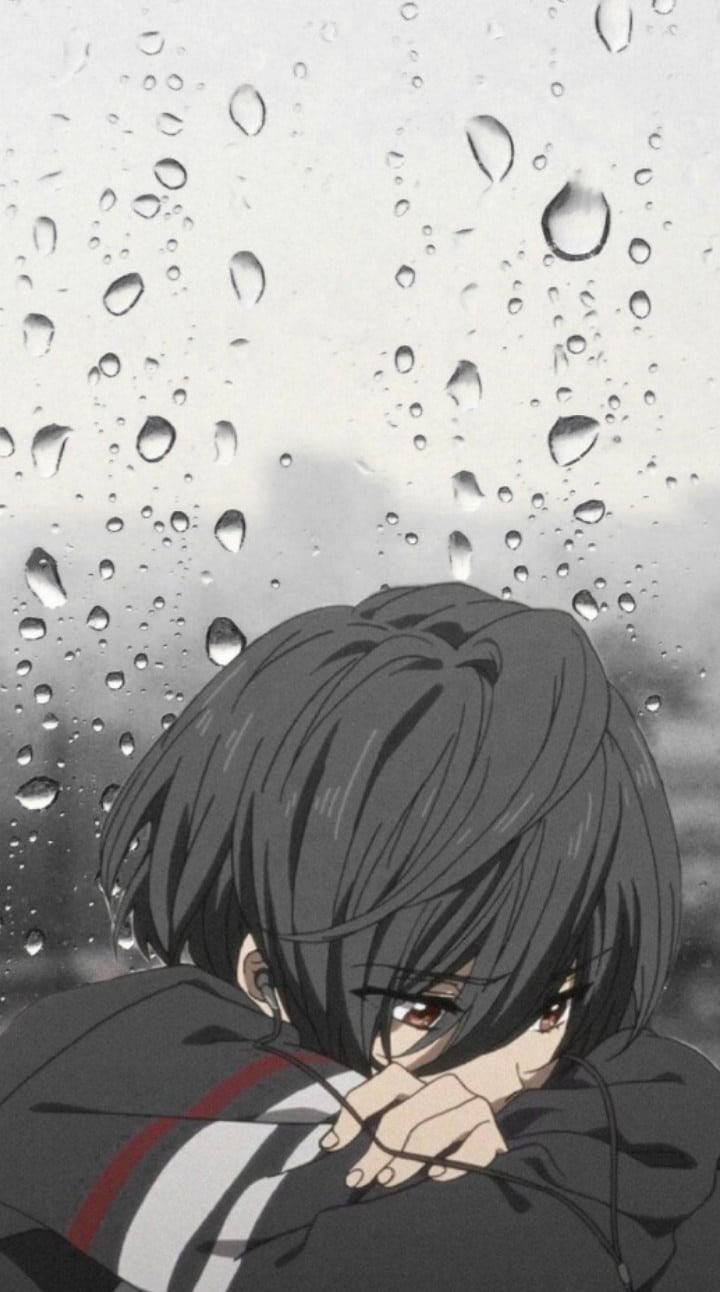 Cậu bé anime buồn bã thất vọng Hình nền