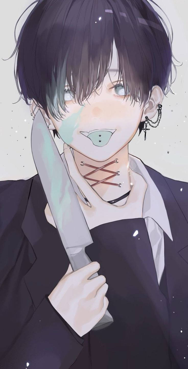 Cậu bé cầm dao ảnh đại diện anime ngầu Hình nền