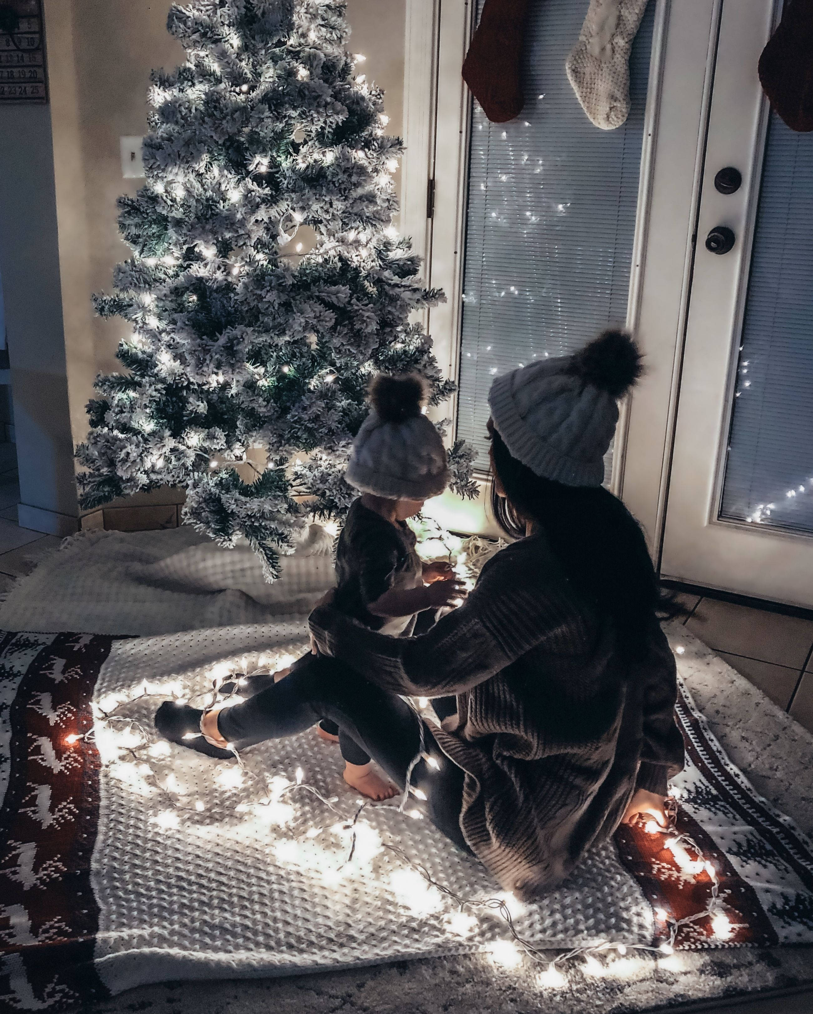 Cây thông Noel ấm cúng Hình nền