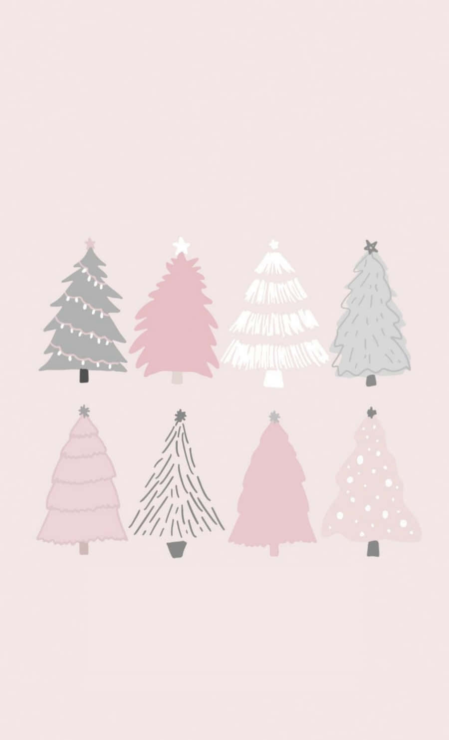 Cây thông Noel nhiều màu sắc Tumblr Hình nền