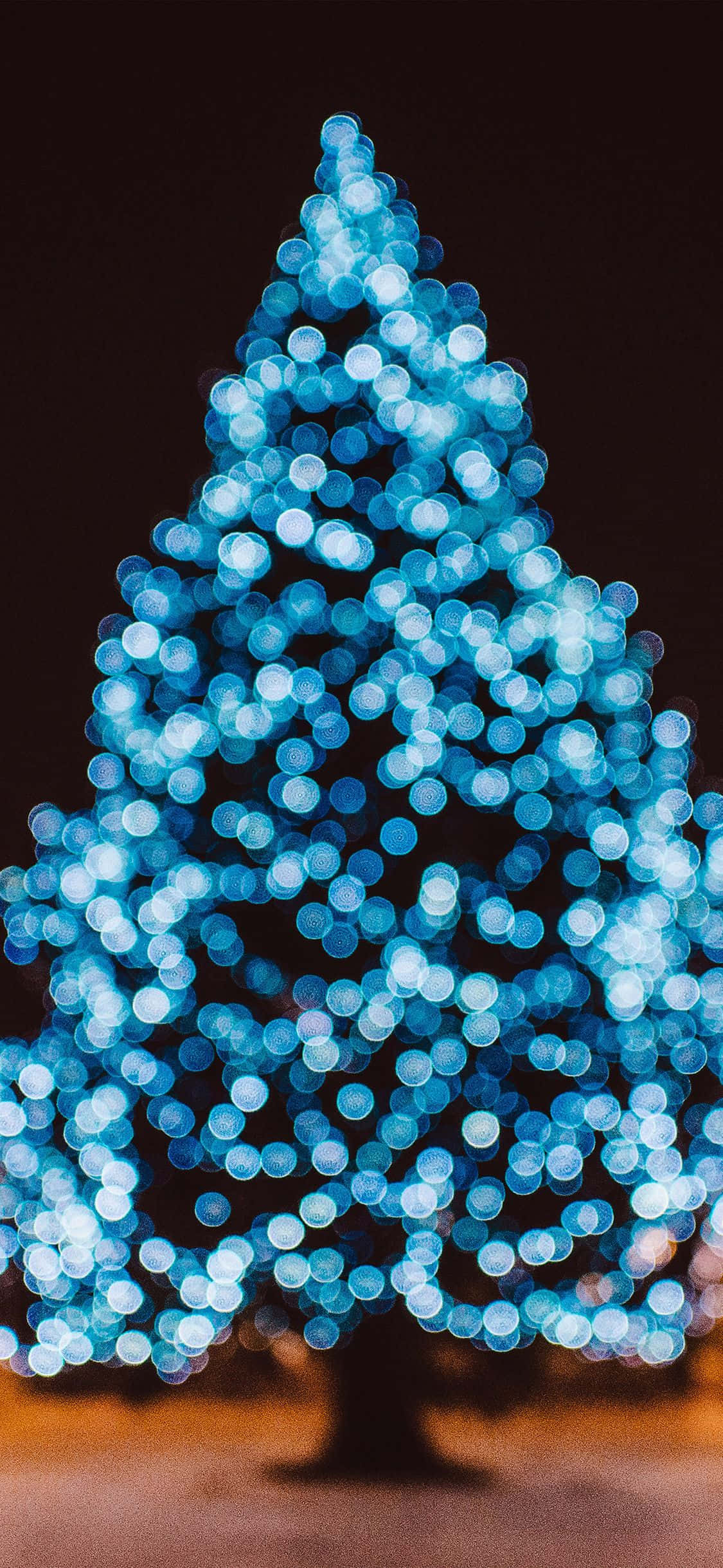Cây thông Noel xanh phát sáng Hình nền