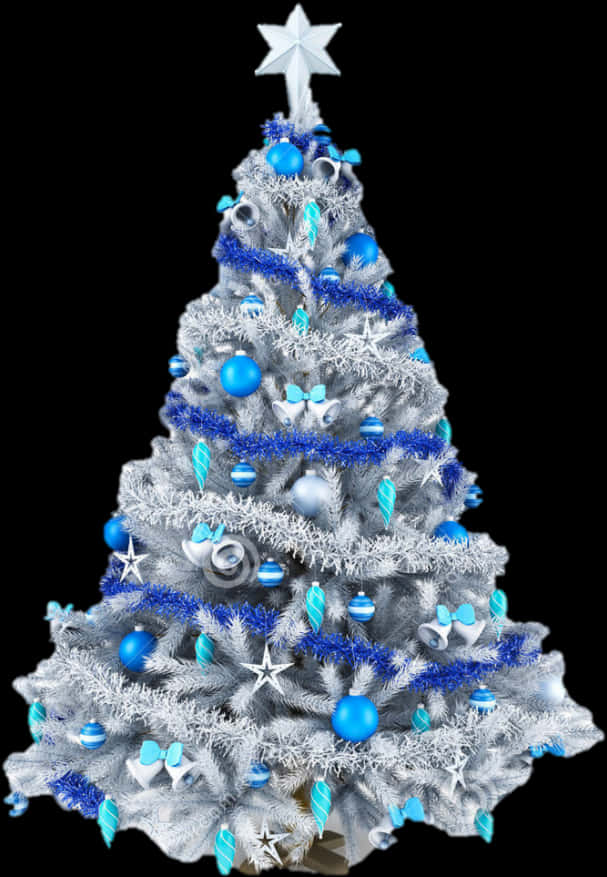 Cây thông Noel xanh và trắng Hình nền