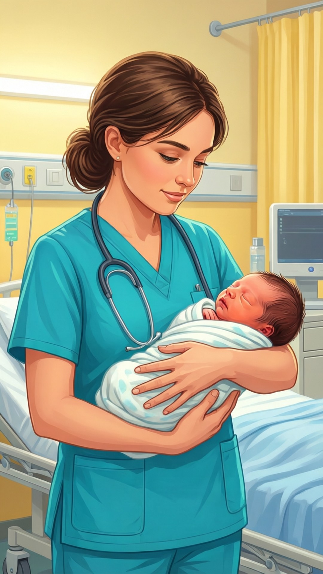 Chăm sóc y tá sơ sinh Hình nền