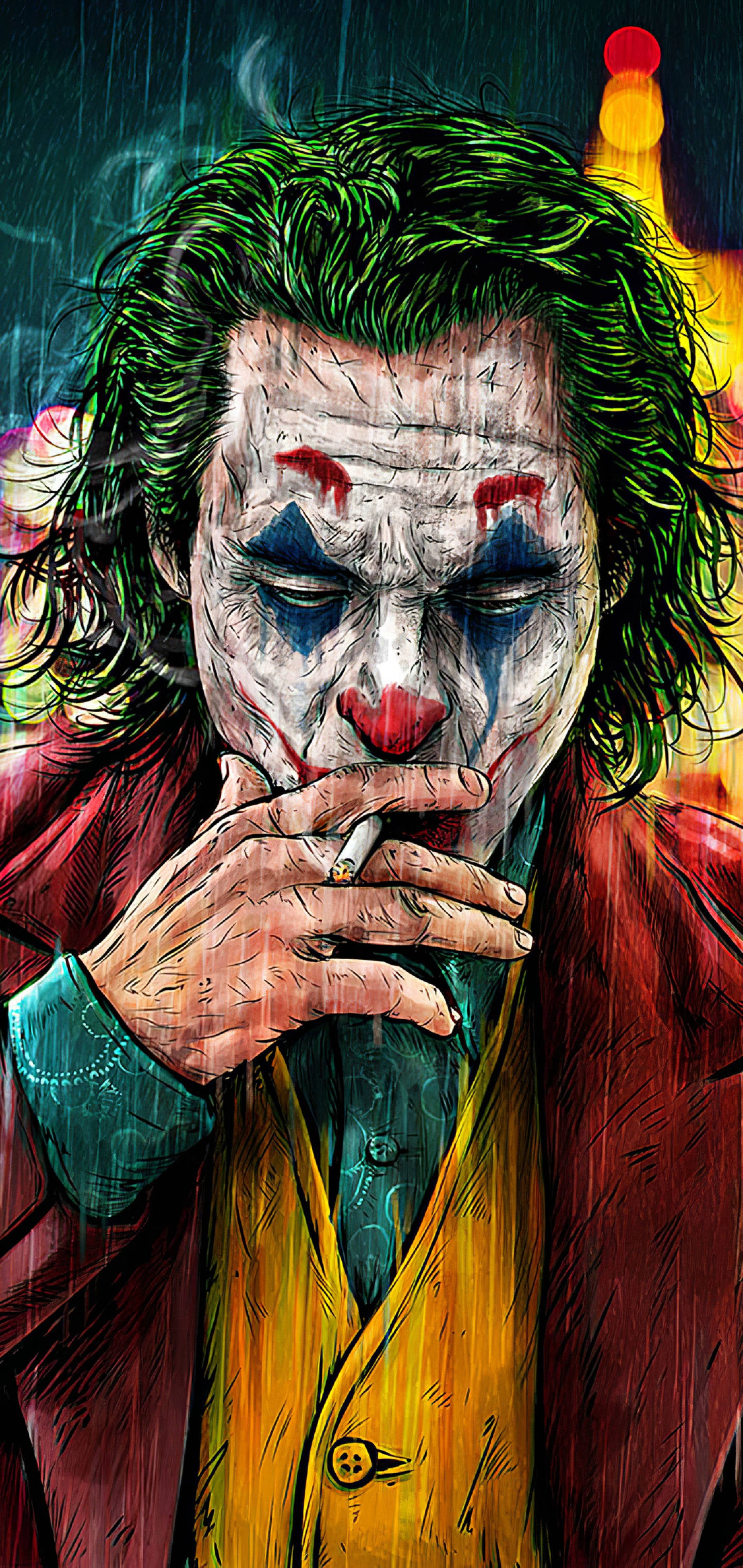Chân dung Joker 2019 hút thuốc Hình nền