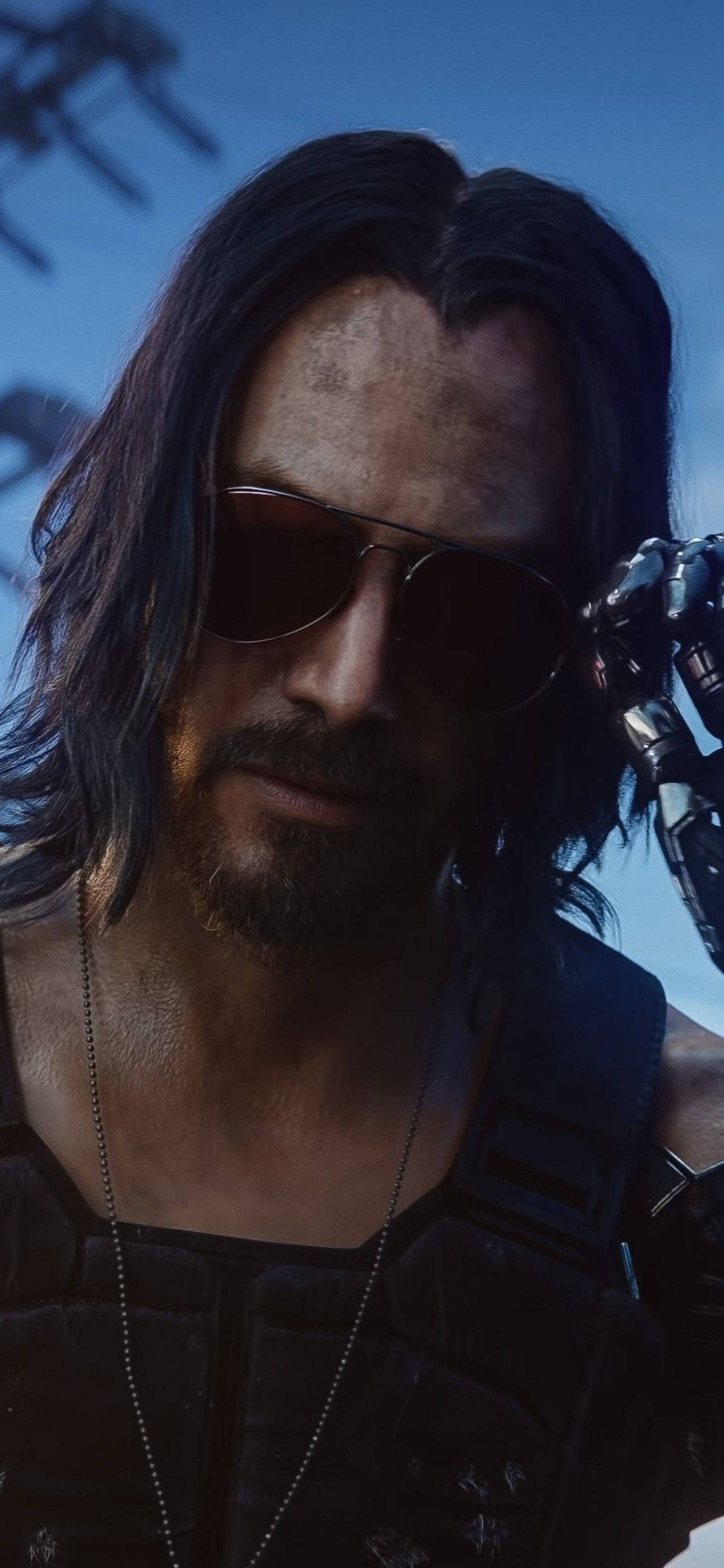 Chân Dung Keanu Reeves Cyberpunk 2077 Hình nền