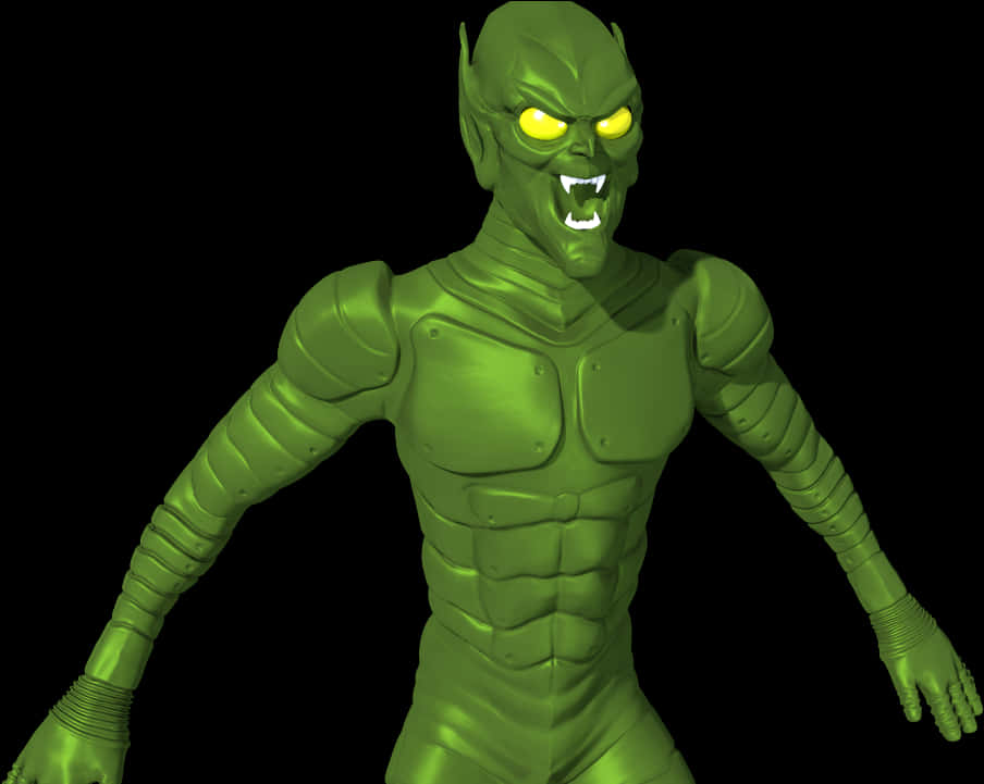 Chân dung mô hình 3D Green Goblin Hình nền