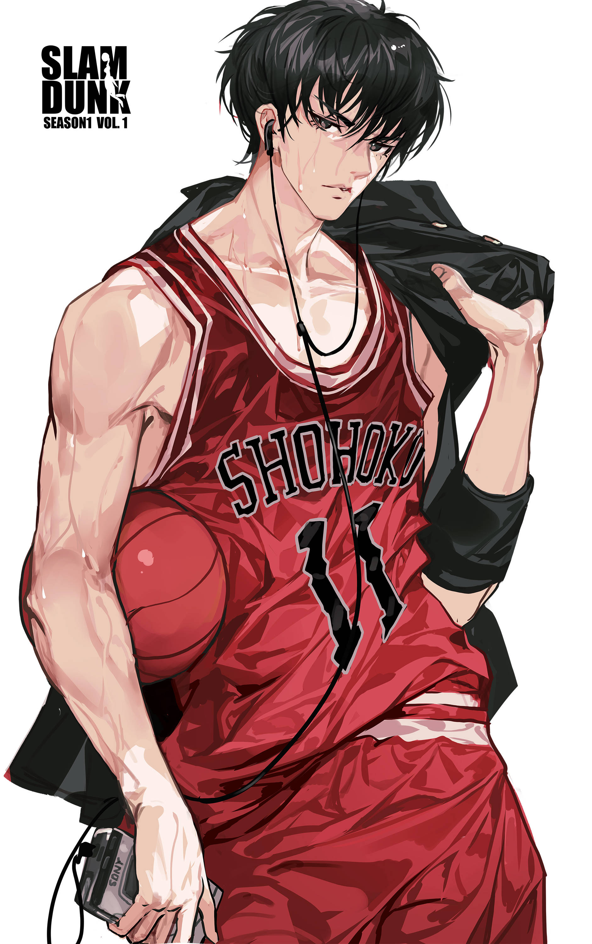Chân dung Rukawa trong Slam Dunk Hình nền