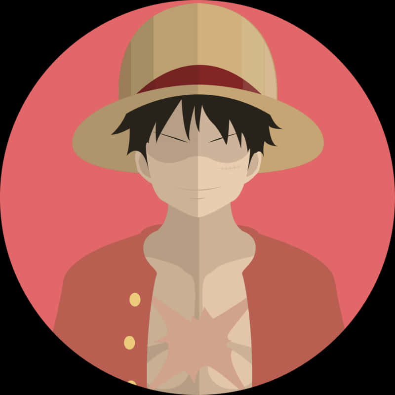 Chân Dung Vector Mũ Rơm Luffy Hình nền