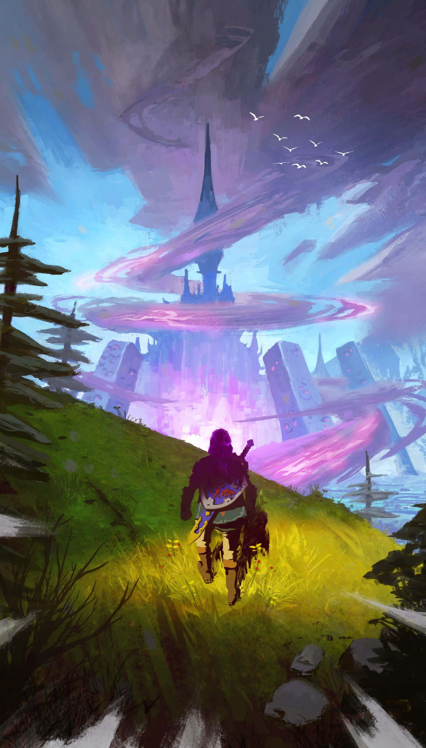 Chân Thực Thế Giới Ảo: Hành Trình Qua Hyrule Trong The Legend Of Zelda Hình nền