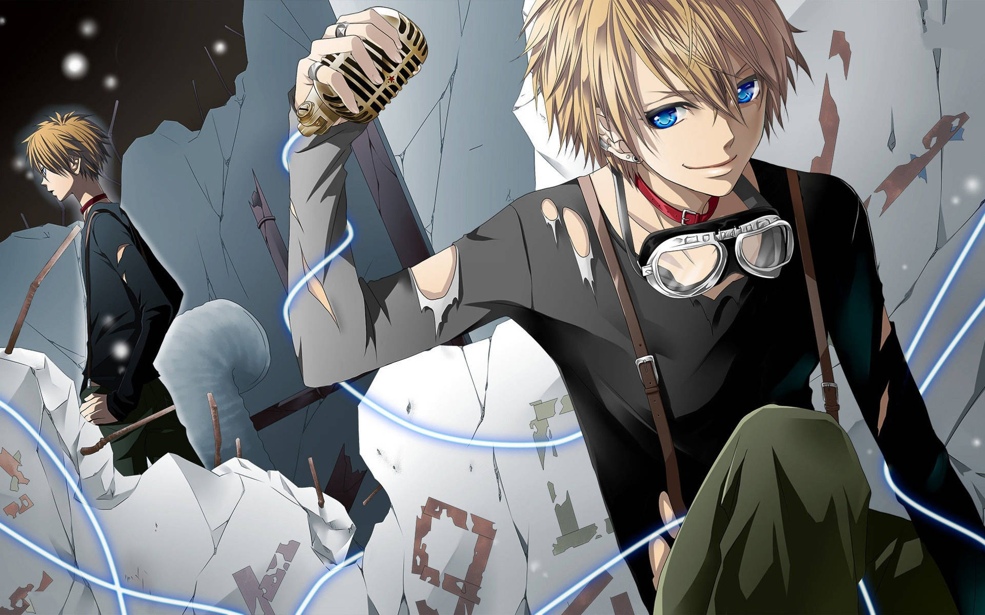 Hình nền HD chàng trai anime múa rối