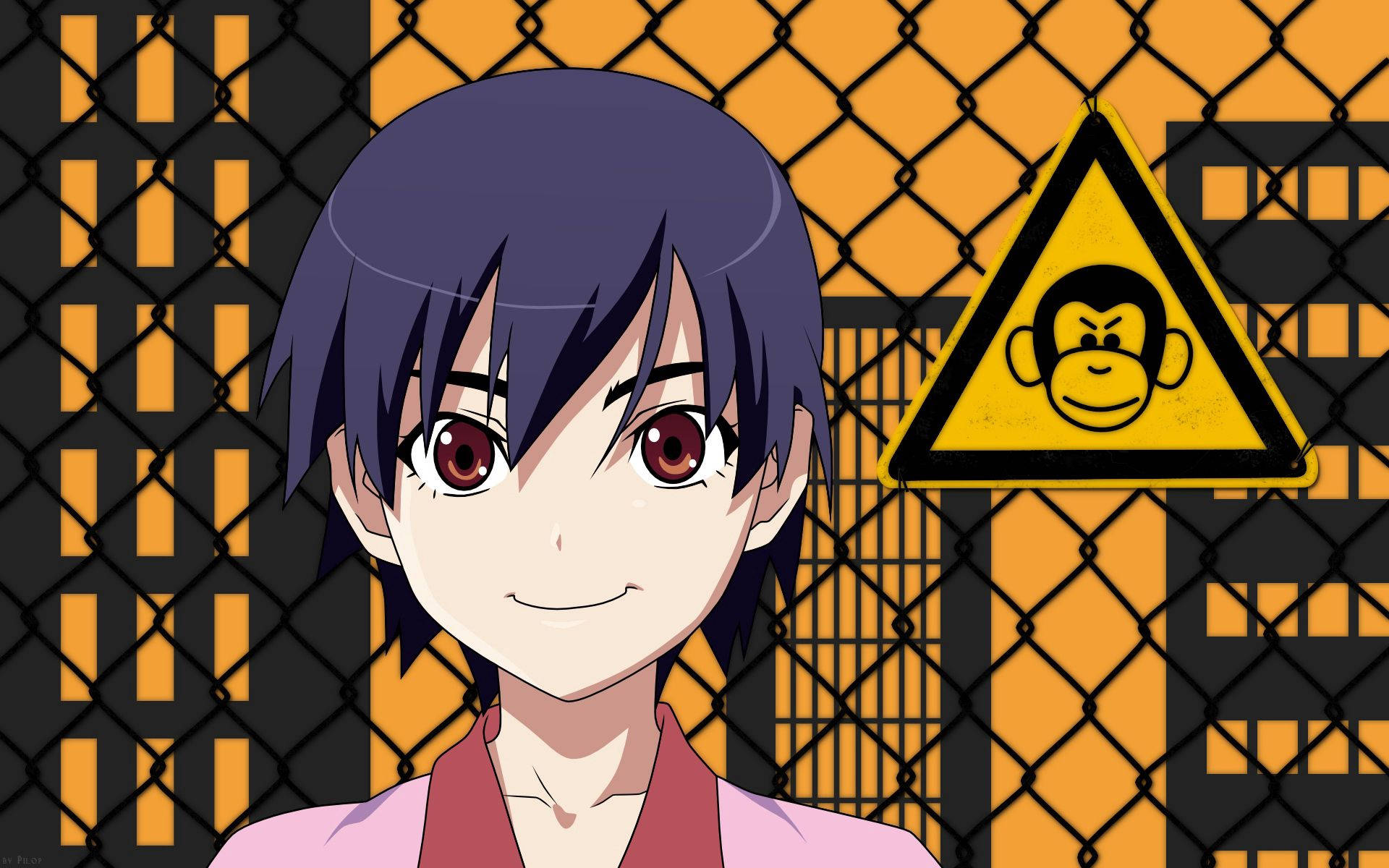 Hình nền chàng trai anime dễ thương đang mỉm cười