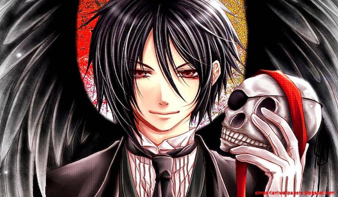 Hình nền chàng trai anime Sebastian trong Black Butler
