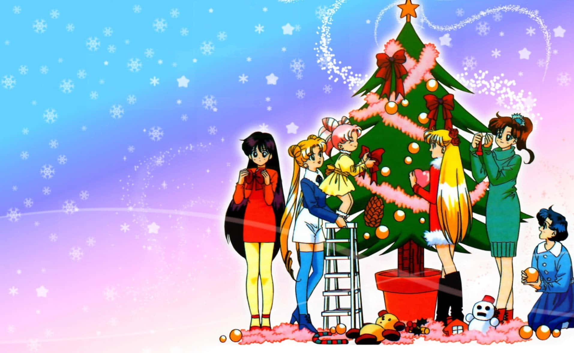 Chào đón Giáng sinh đặc biệt cùng Anime! Hình nền