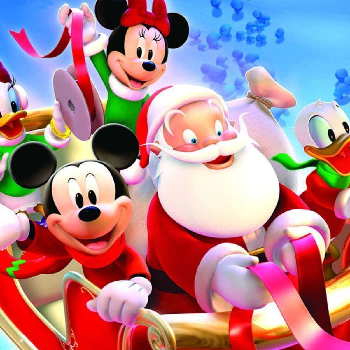 Chào đón Giáng sinh cùng Mickey, Minnie và những người bạn Disney thân yêu! Hình nền